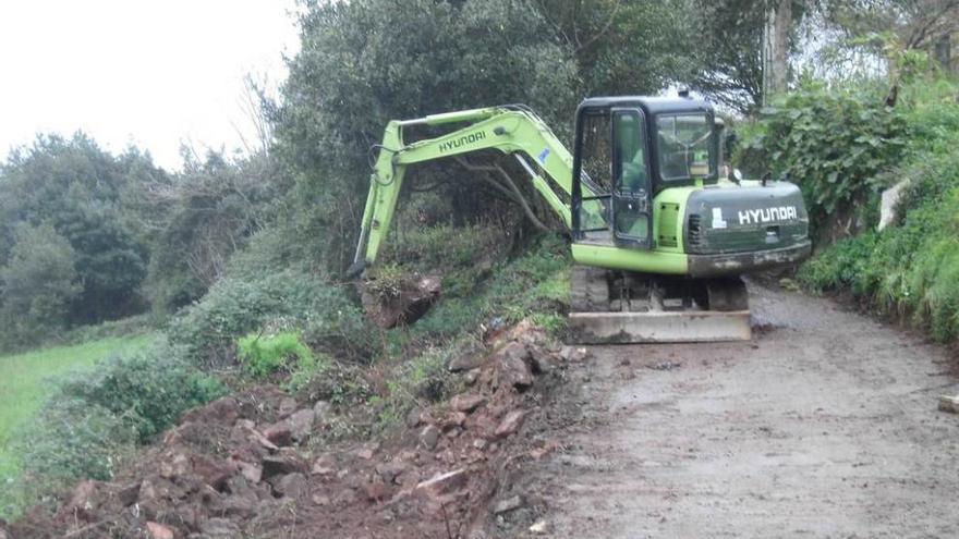 El camino en obras.