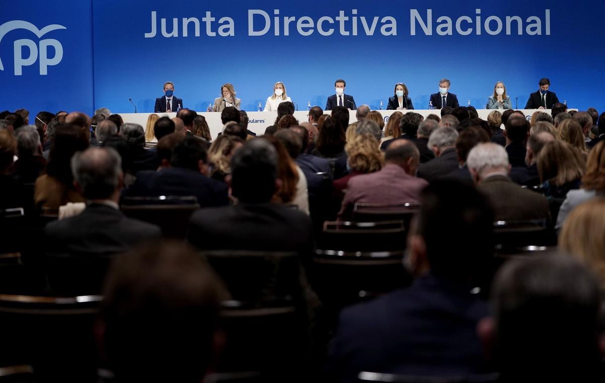 La junta directiva nacional del PP, en imágenes