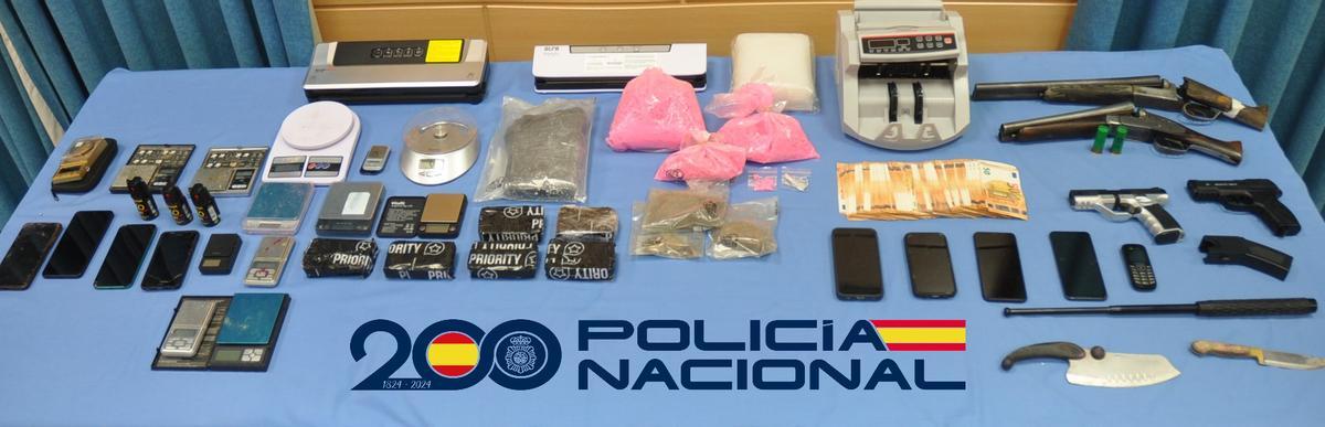 Material incautado.