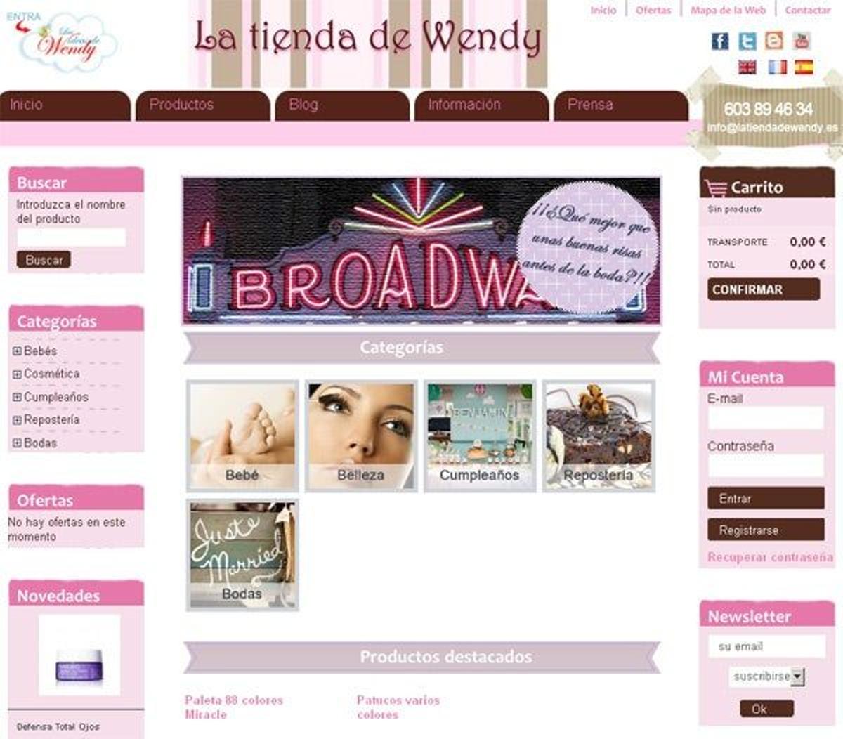 Y para las que os caséis y necesitéis shopping online: Las ideas de Wendy