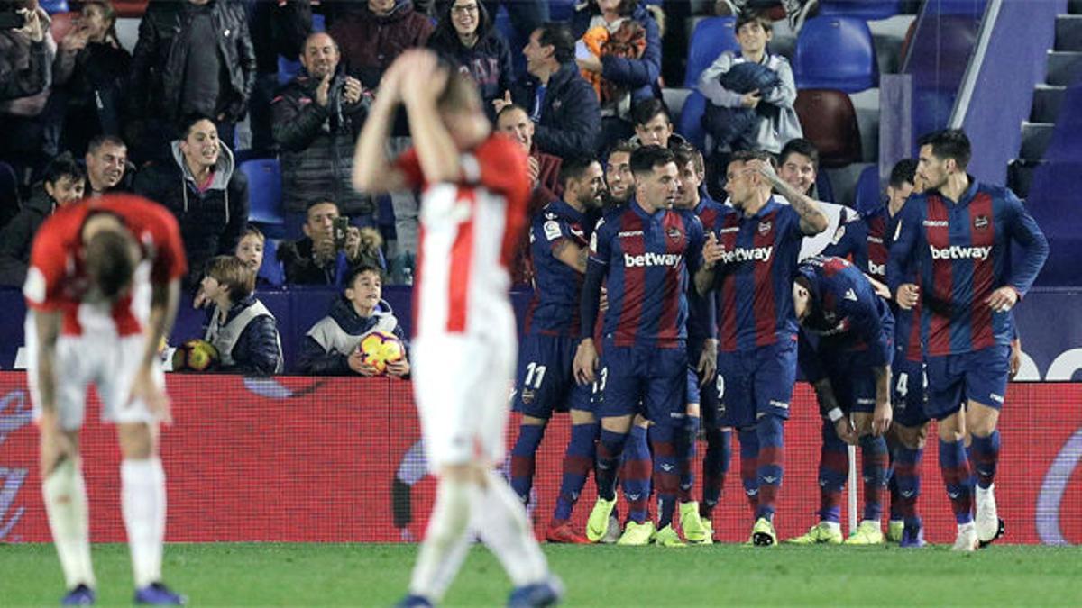 Resumen y goles del Levante - Athletic (3-0) de LaLiga