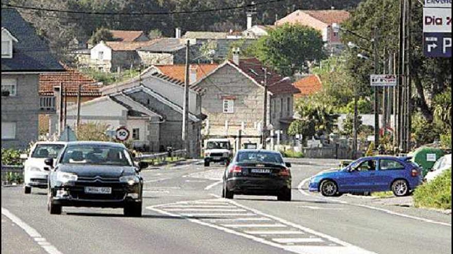 La autovía aliviará el tráfico rodado de la actual carretera PO-531 entre Vilagarcía y Pontevedra. / j. l. oubiña