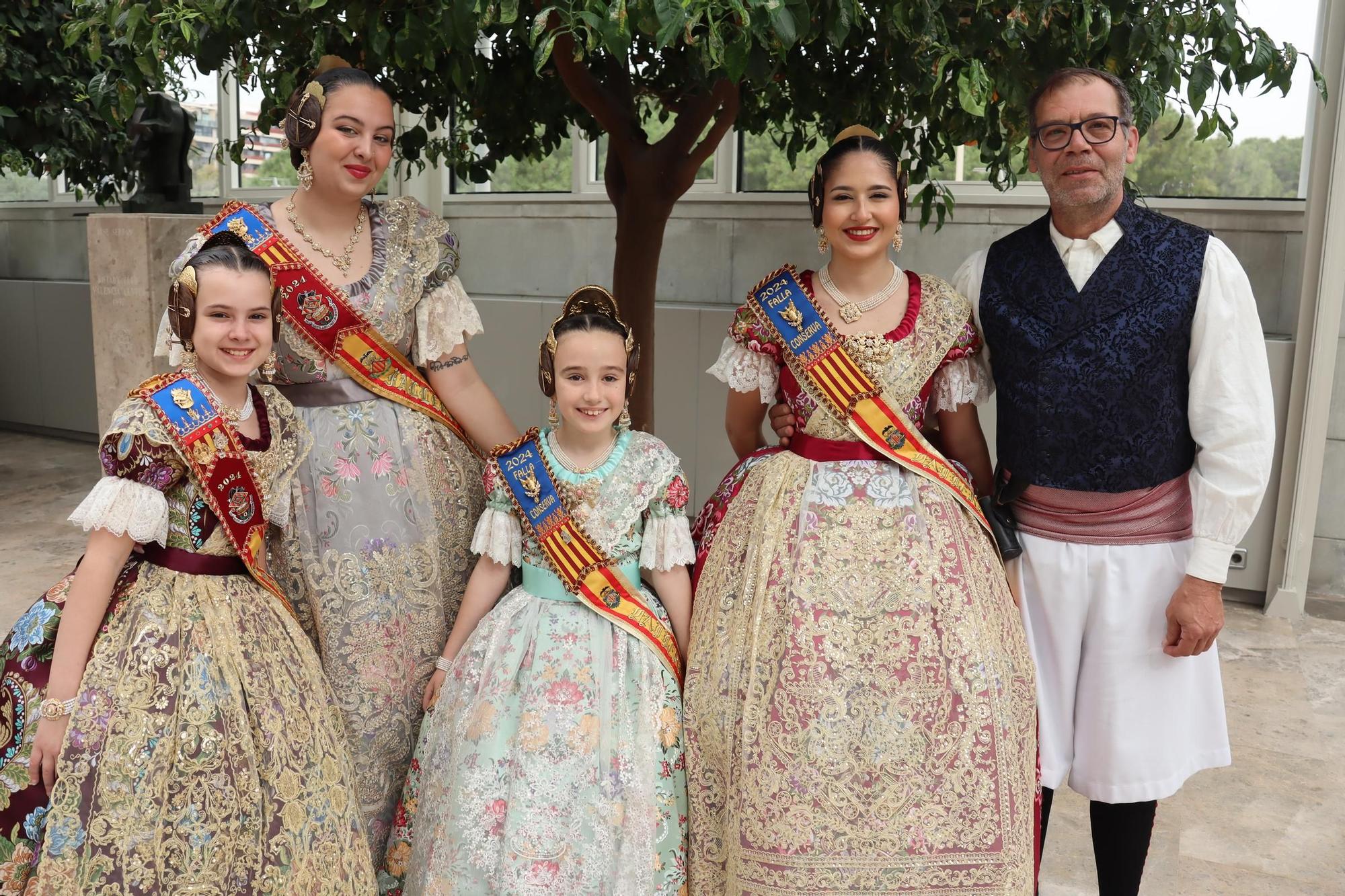 La alfombra roja en el 50 aniversario de la Agrupación de Fallas del Marítim