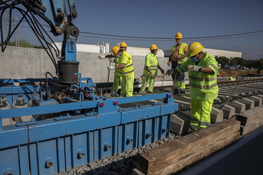 Reconstrucció del pont sobre el riu Tordera destruït pel Gloria