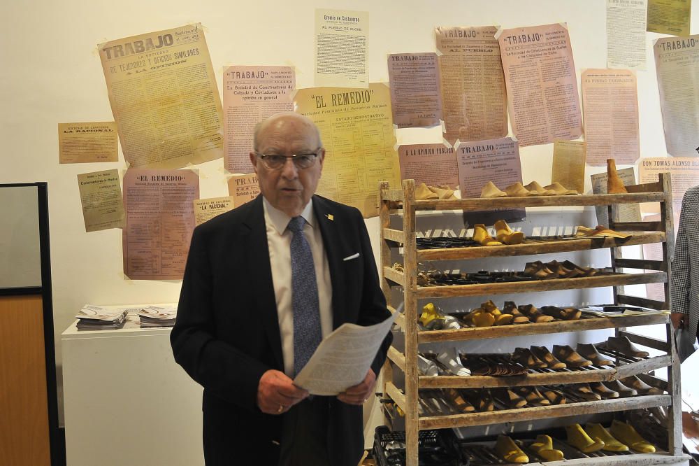 Exposición sobre la historia del calzado en Elche