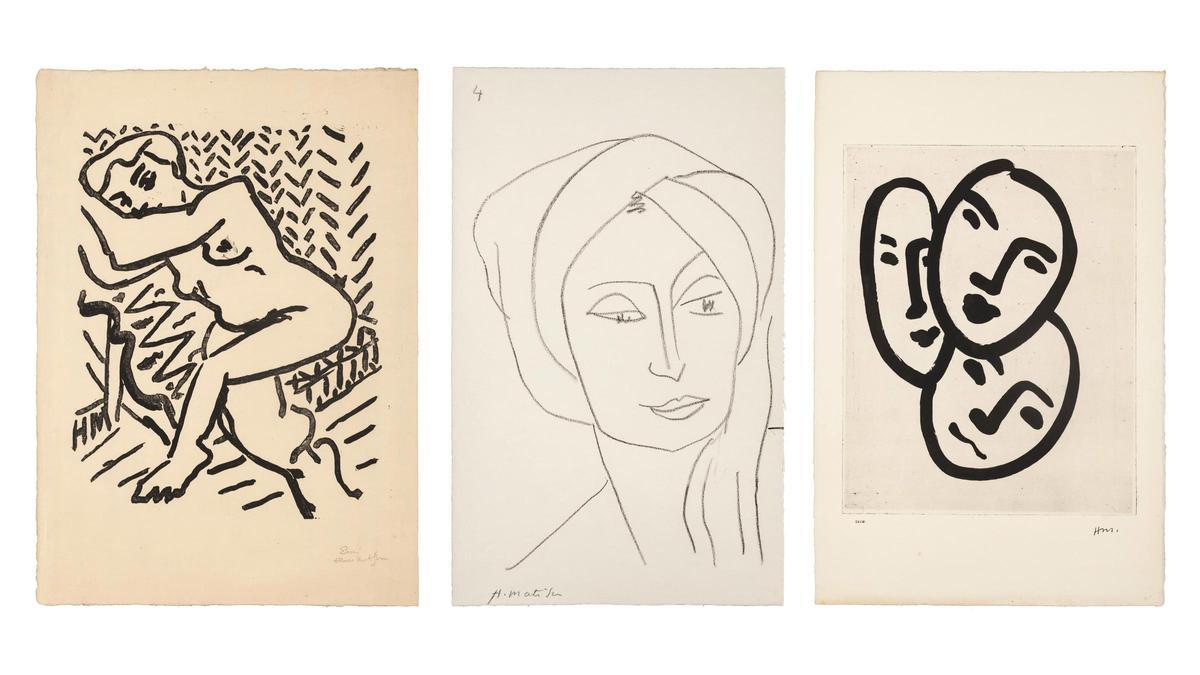 Una exposición en la Galería Joan Gaspar reúne 32 dibujos en blanco y negro de Henri Matisse