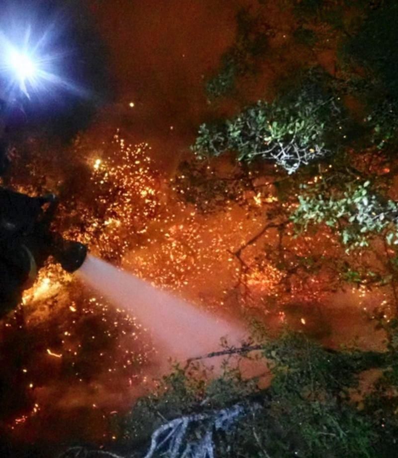 Incendio en la Sierra de Alcubierre