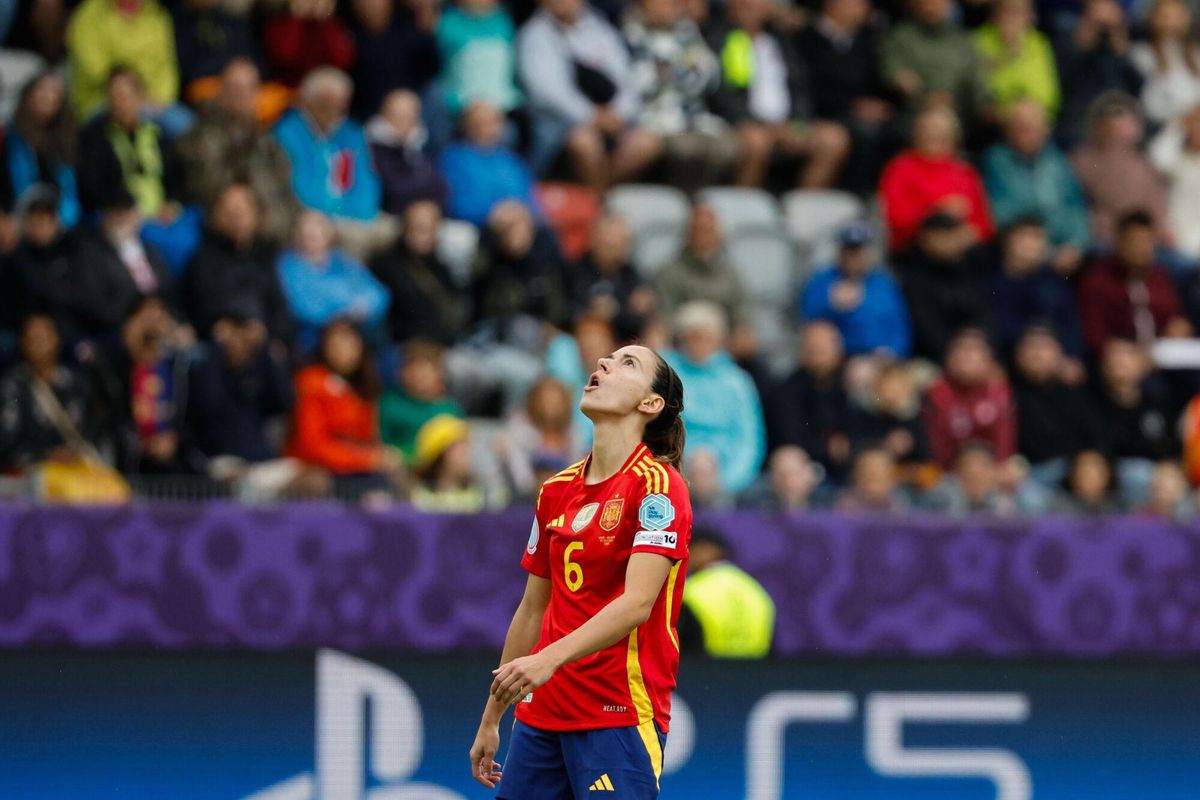 Aitana Bonmatí, durante el partido frente a Bélgica.