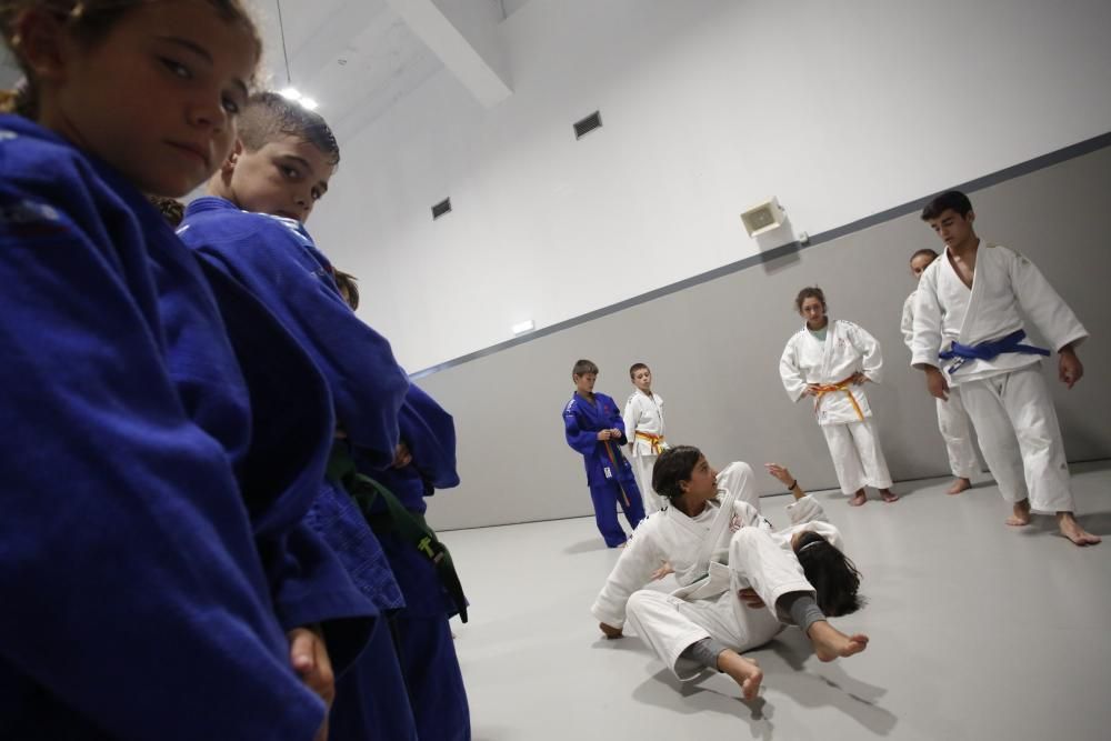 Los niños del campus de verano de judo del Quirina