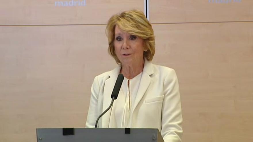Aguirre dimite como concejala de Madrid