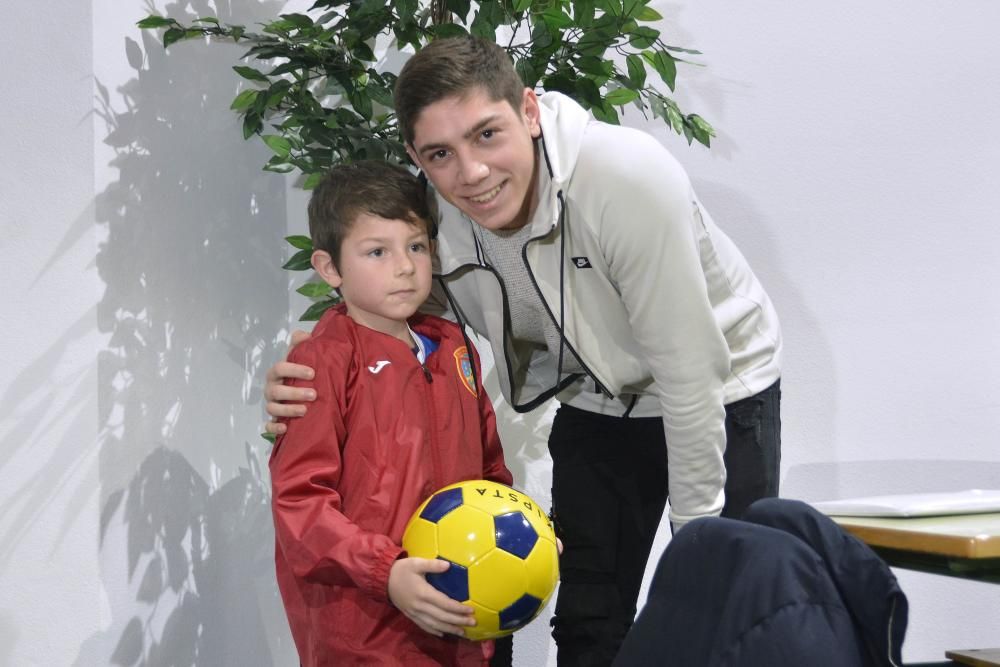 Cartabia y Valverde, en el Deporcampus Mauro Silva