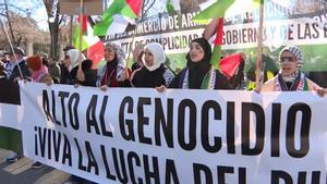 Manifestación en Madrid en apoyo a Palestina y por la ruptura de relaciones con Israel