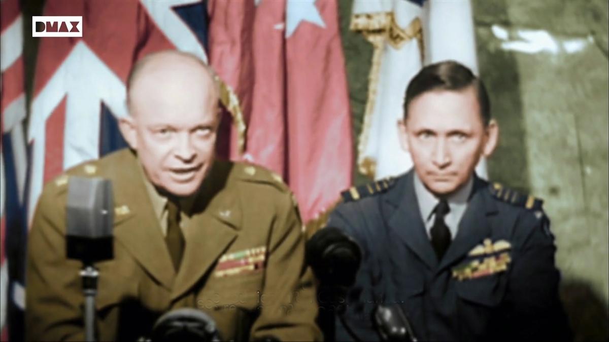 Imágenes del documental ’Segunda guerra mundial en color’, en el que diversas personalidades firman el tratado que pone fin a la contienda.