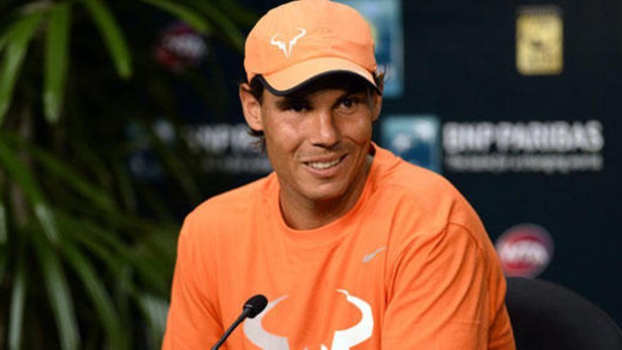 El tenista español Rafael Nadal en Indians Wells