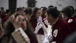 El temporal marca el Jueves Santo en Cáceres: La procesión va por dentro