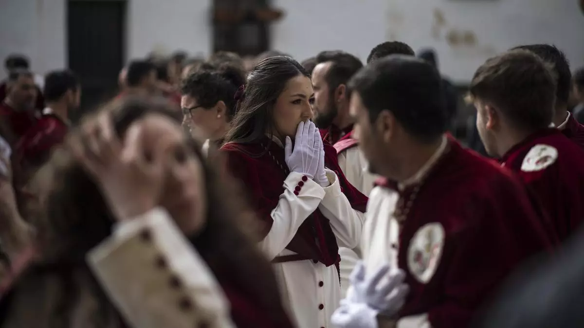 El temporal marca el Jueves Santo en Cáceres: La procesión va por dentro