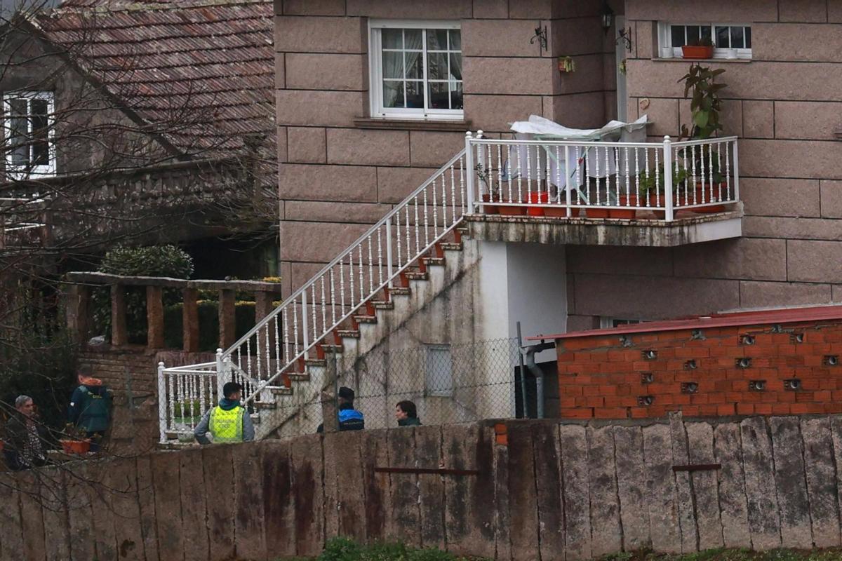 Vivienda en la que fue asesinada María Belén, en Mos.