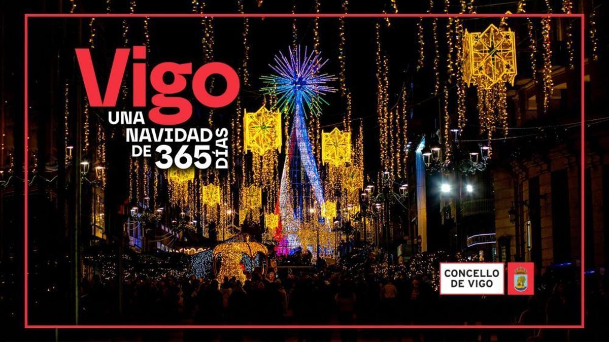 Cartel promocional de Vigo en Fitur
