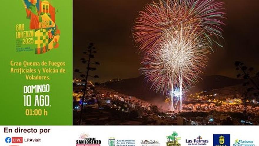 DIRECTO | Fuegos de San Lorenzo 2025