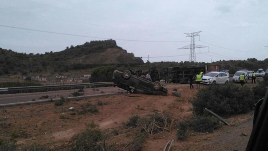 Accidente de tráfico en la A-7 en Almenara