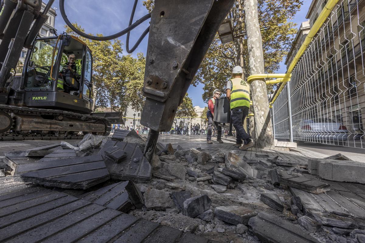 Barcelona empieza las obras de la Rambla