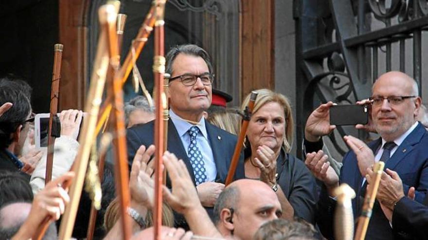 Artur Mas, en sortir de declarar davant del TSJC pel 9-N