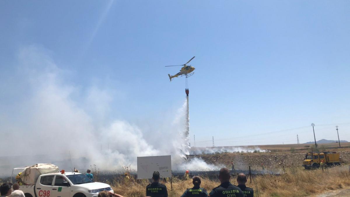 Declarado nivel 1 de peligrosidad un incendio en La Cumbre