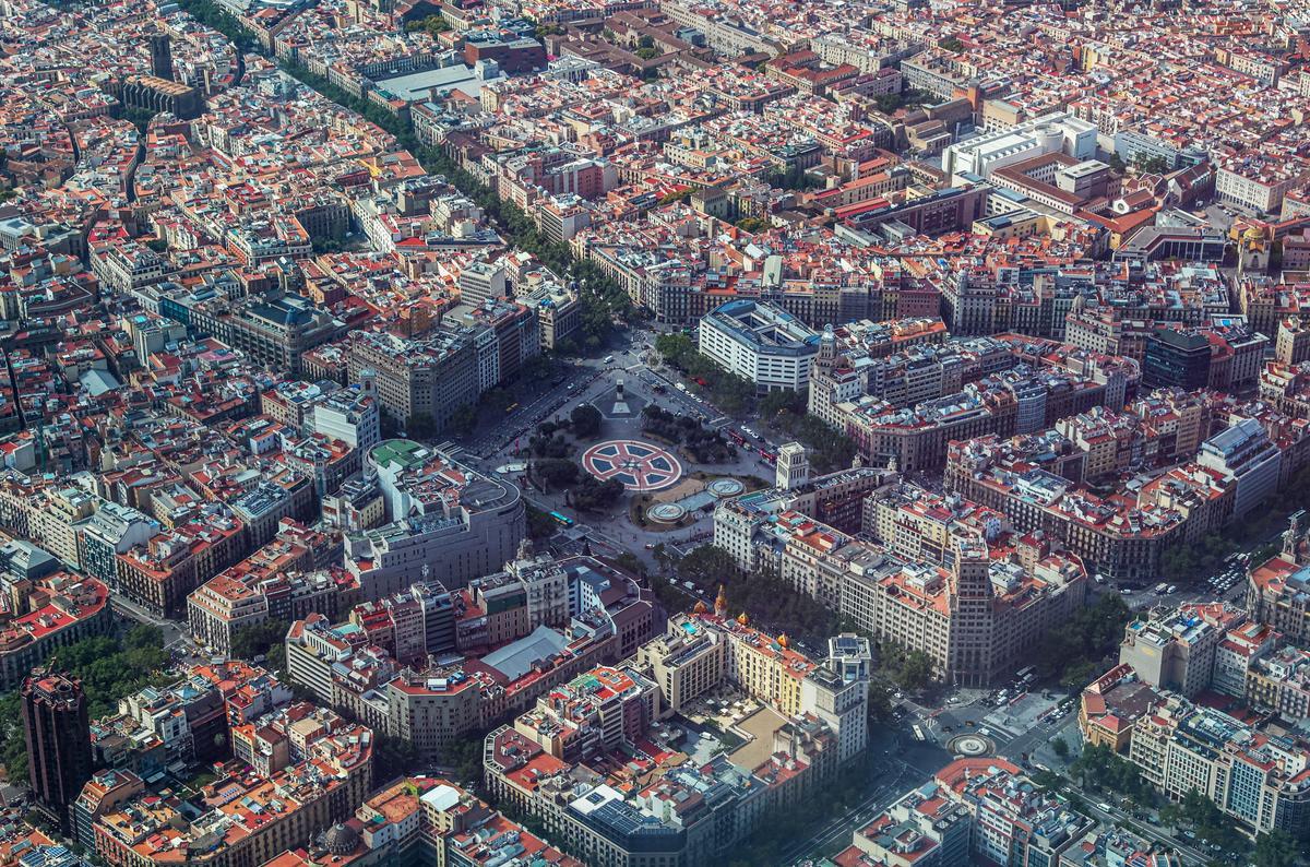 Las obras en Barcelona desde el aire