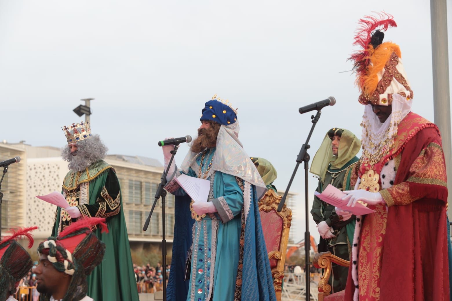 Los Reyes Magos llegan a la Marina