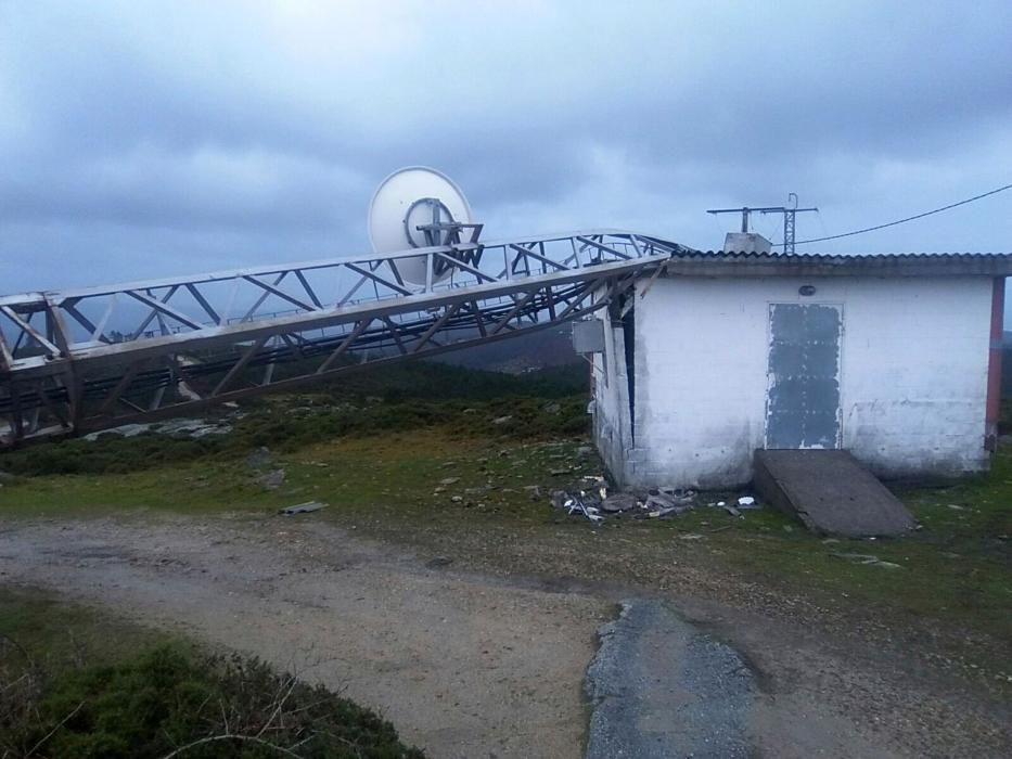 Efectos del temporal en la provincia de Pontevedra