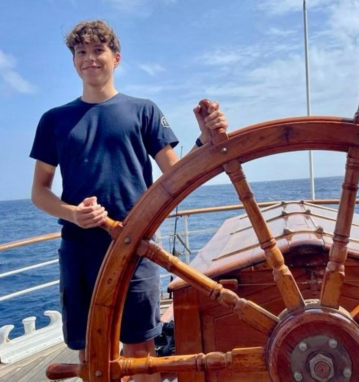 Jacobo Romero, durante su
travesía en el “Sorlandet”. | // CEDIDA