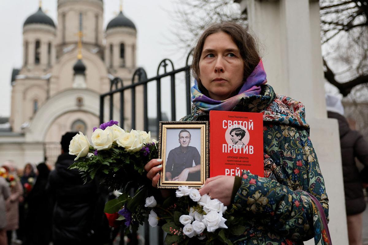 Funeral y ceremonia de despedida del político opositor ruso Alexei Navalny en Moscú