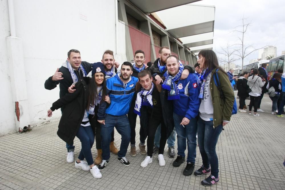 Salida de aficionados del Dépor hacia Vigo para pr