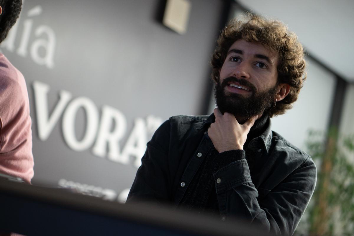 Pablo Casanueva, en la sede de Sodeco en Mieres, donde se impartió el "FilmLab LC6". | Álvaro Fuentes