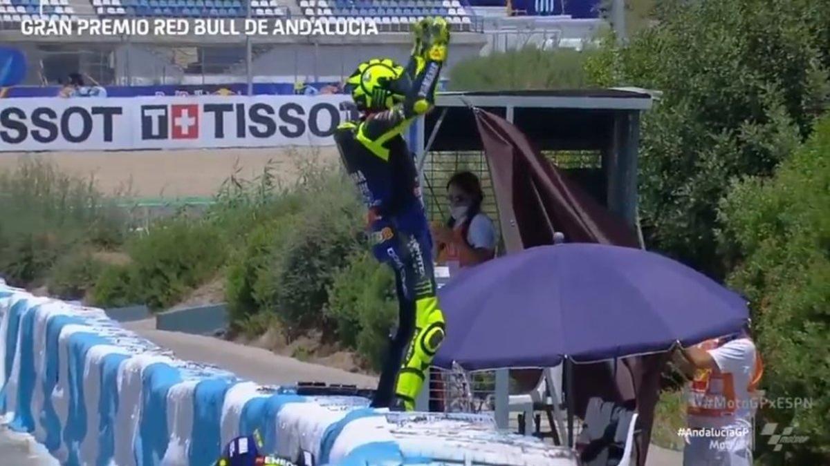 Rossi, eufórico tras volver al podio en Jerez