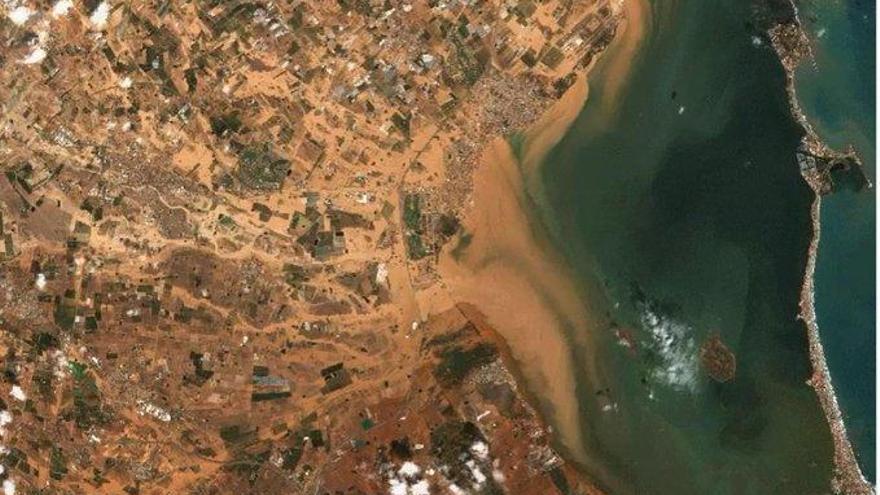 Así se ve el Mar Menor desde el satélite Sentinel 2