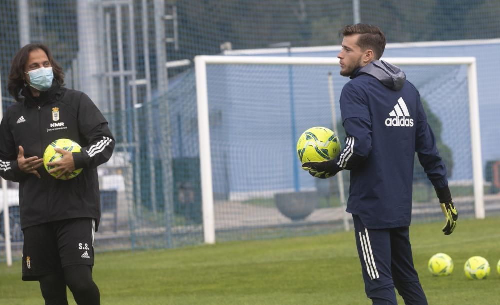 Entrenamiento del Oviedo en El Requexón