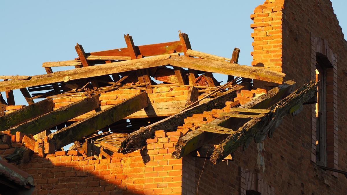 Cubierta del último edificio incluido en la Lista Roja del Patrimonio.