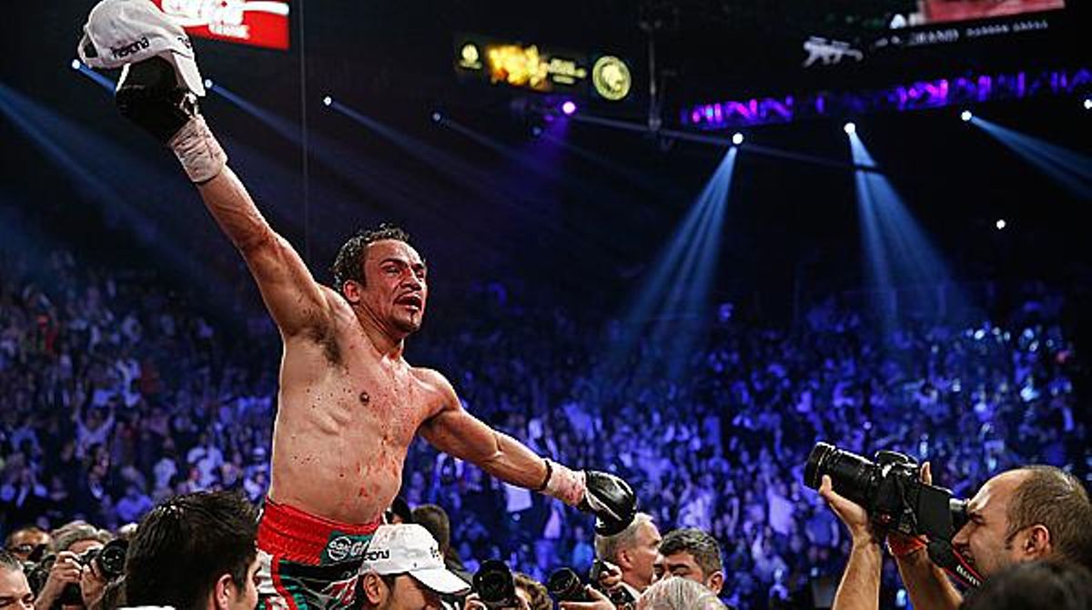 Pacquiao i Márquez durant el seu últim combat a Las Vegas el 8 de desembre del 2012.