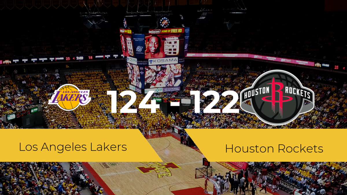 Victoria de Los Angeles Lakers ante Houston Rockets por 124-122