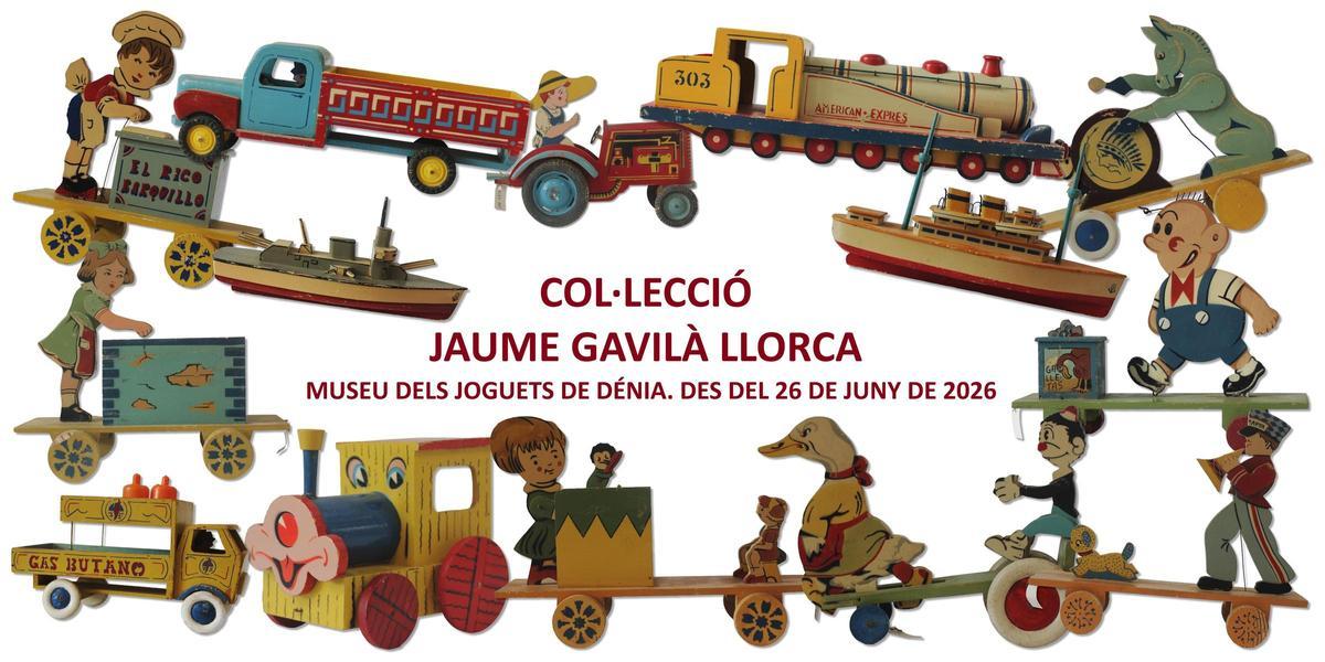Cartel de la colección de juguetes de Jaume Gavilà Llorca