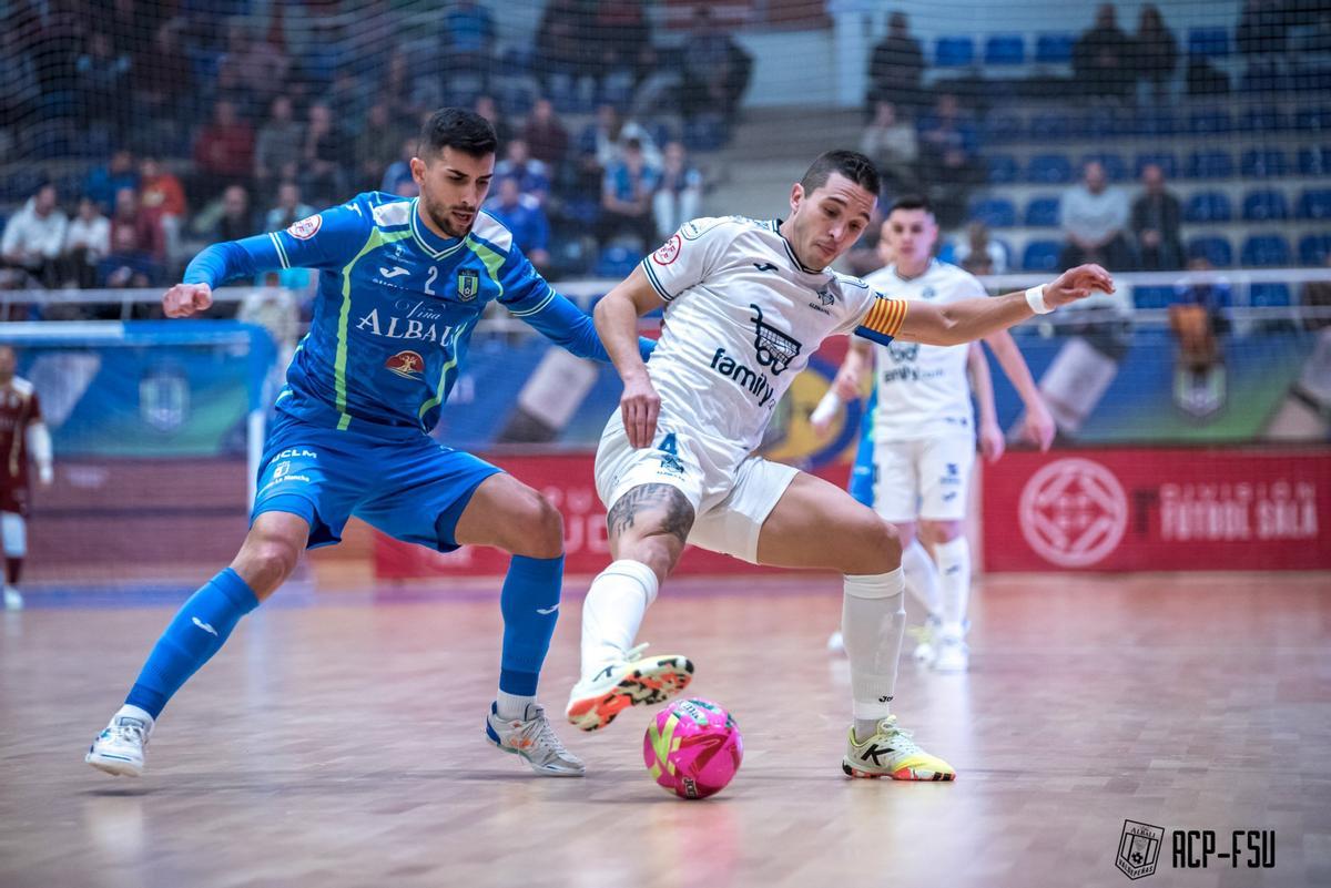 Rubi en el partido de Copa del Rey en Valdepeñas.