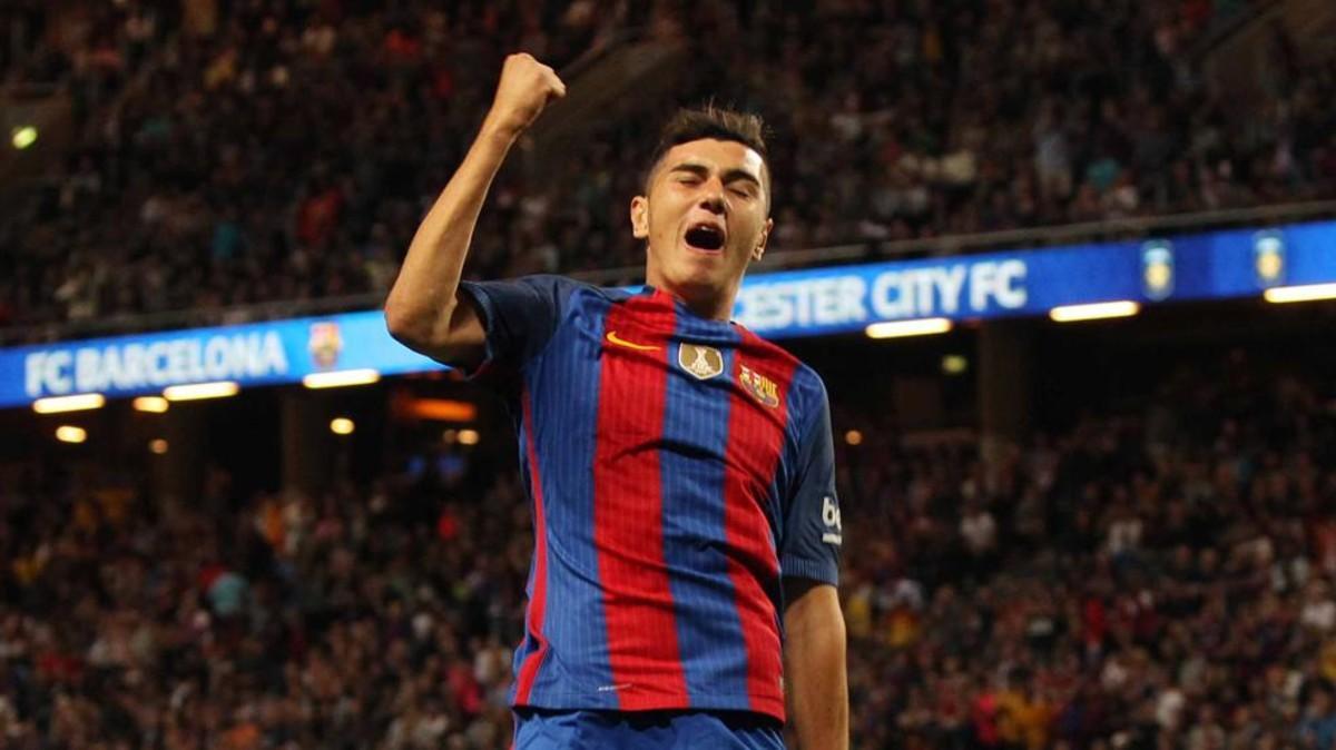 Rafa Mujica espera cantar pronto goles con el filial azulgrana