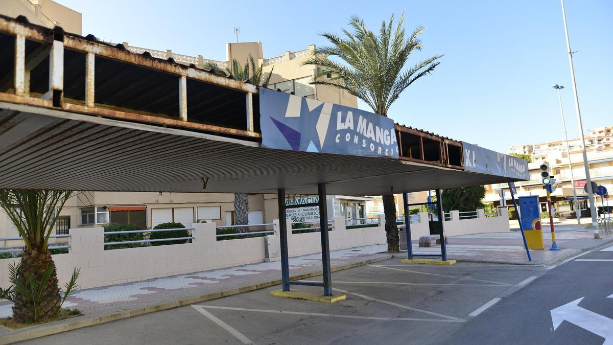 Parada de taxis en La Manga