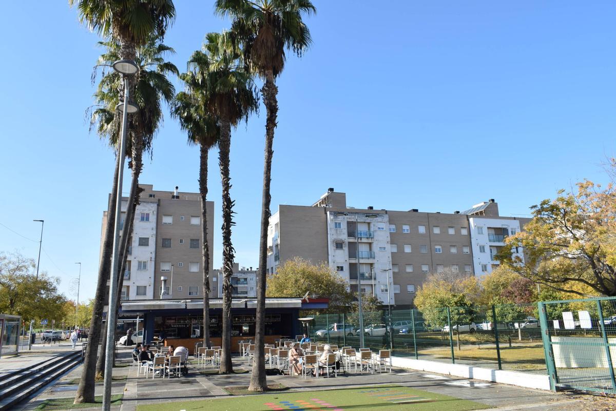 Kiosko 'Habanero' en el Paseo de Europa, del barrio de Los Bermejales, Sevilla