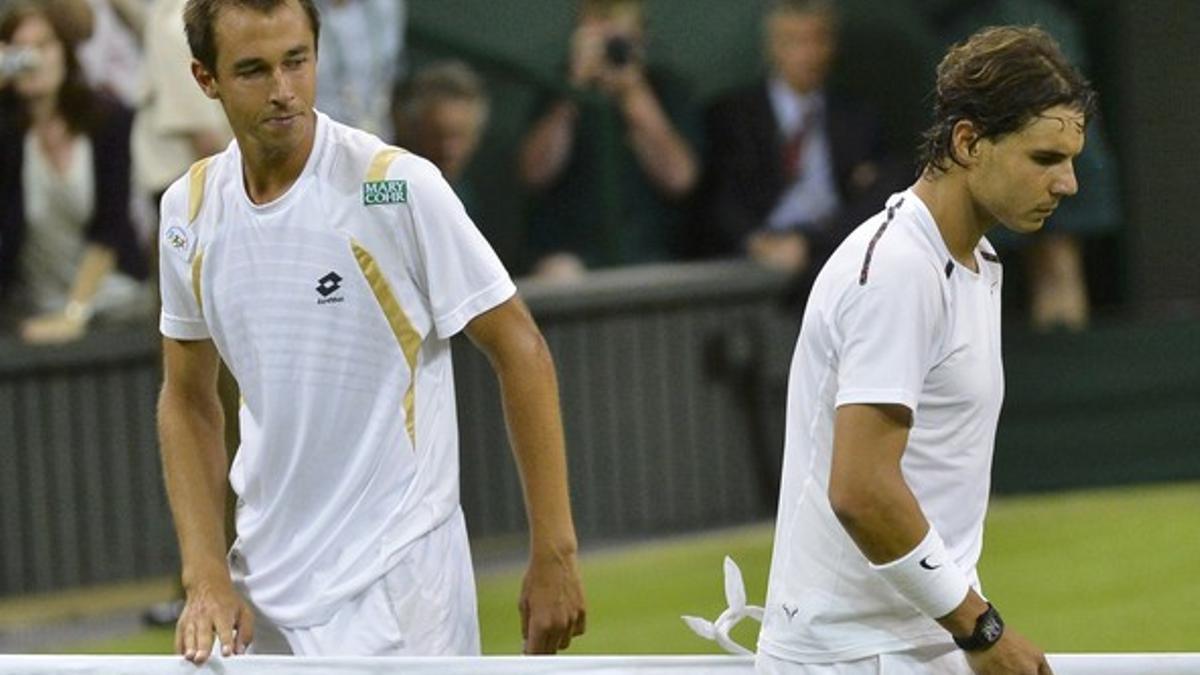 Nadal se despide de Wimbledon tras perder con el checo Lukas Rosol, el pasado 28 de junio.