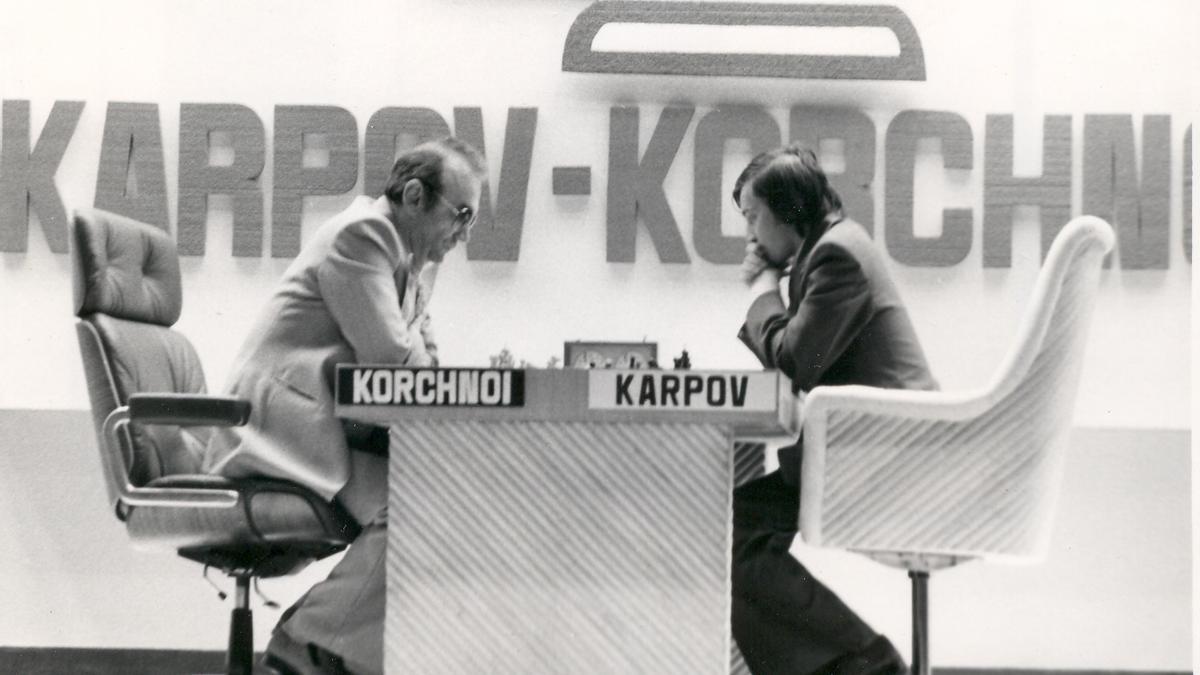 Una imagen del duelo Karpov-Korchnoi de 1978