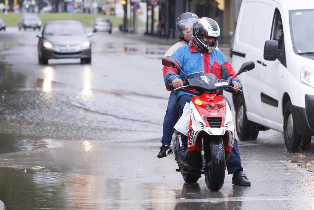 Efectes de la pluja a la ciutat de Girona