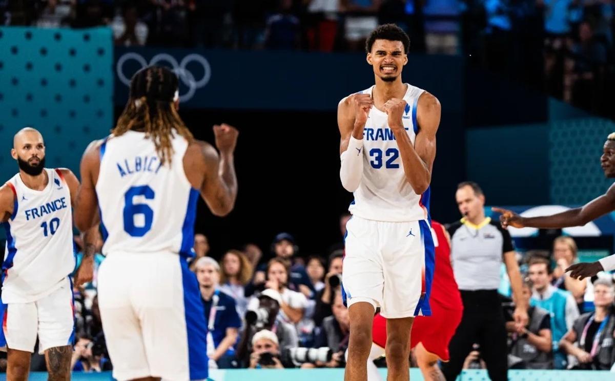 Wembanyama, feliz por meter a Francia en la gran final olímpica