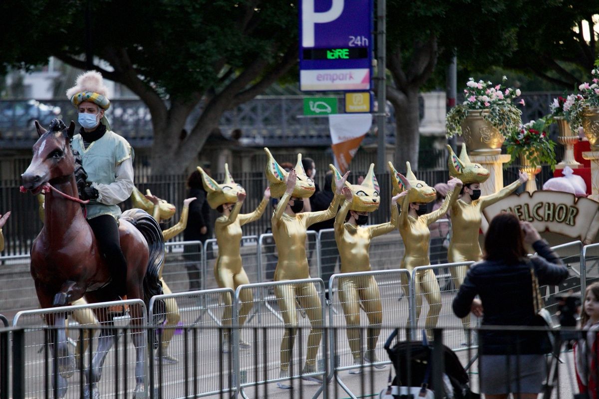 Cabalgata estática de los Reyes Magos en Murcia